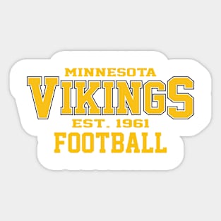 Vintage MST Vikings Football Sticker